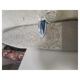 Iron and Adjustable Ironing Board.