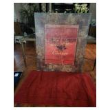 20x33 Red Rug | 26x30 Wall Art