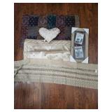Picture Frame, Pillow and Decorative linens