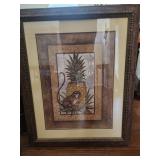 Monkey and Pineapple Wall Art