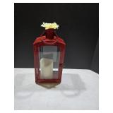 Heavy Glass & Metal Box Battery Candle