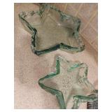 (2) Heavy Star Shaped Platters