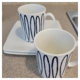 (2) Kate Spade Lenox Coffee Mugs & Lenox plates