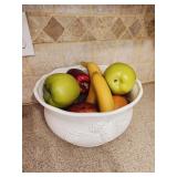 Ceramic Bowl of Fake Fruit