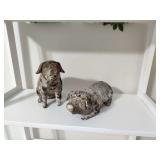 (2) Ceramic Pigs