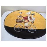 Chef on Bike Platter