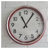 15" Red Clock