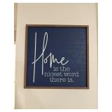 "Home Is The Nicest Word There Is" Frame