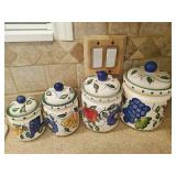 (4) JAY Ceramic Cannisters