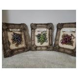 (3) 10x8 Vinyard Hanging Grapes