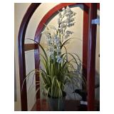 Faux Boat Orchid w/Metal Pot