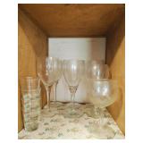 Assorted Wine & Shot Glasses