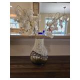 Glass Vase w/Arrangement