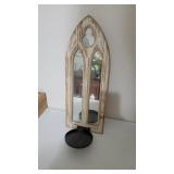 7x19 mirrored candle sconce