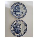 (2) 8in Delfts Plates
