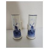 Delft tall shot glasses