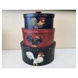 (3) Rooster Nesting Boxes