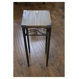 32" Wooden/Metal Plant Stand