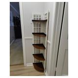 Corner shelves