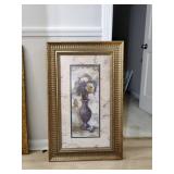 Gold framed flowers