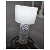 White Glass Lamp