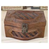 Vintage Brown Little Chest Storage Box