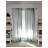Baby blue curtains
