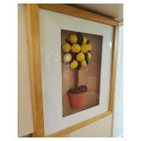 Lemon Shadowbox Art 10x13"