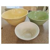 (3) Ceramic Mixing Bowls