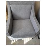 Jofran Arm Nailhead Gray Chair