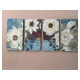 4 Pc Painting Flower Wall Decor
