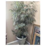 Stylish Potted Faux Bamboo Plant With Pot