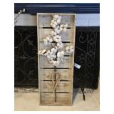 Wooden Decor w/Cotton