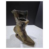 Victorian Style Brass Ladies Boot 9"