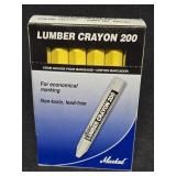 Markal Lumber Crayon, Large Tip, Yellow Color