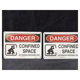 2 Sign "Danger Confined Space"