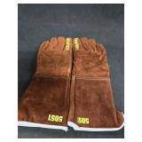 (1)PR ANSI Heat Armor Leather Gloves Sz XL
