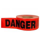 (12) Rolls Red DANGER Tape 3" x1000ft