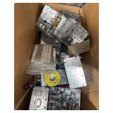 (1) Box Of electrical boxes and hardware