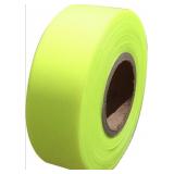 (1bx) FLAGGING TAPE - GLO LIME (12/PKG)