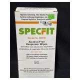 (1) SPECFIT Alcohol Free Respirator Wipes 100QTY