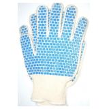 Sz: L, (12) Pcs Polyester With Pvc Dots 36-110VV/L