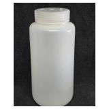Nalgene 1000ml 32oz Wide Mouth Bottle HDPE White
