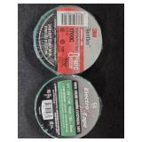 (2) Rolls Green Electrical Tape