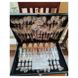 Silver Plate Utensils with Case Silver Plate Utensils with Case