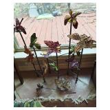 Metal Candle Holder with Butterfly Clips Metal Candle Holder with Butterfly Clips