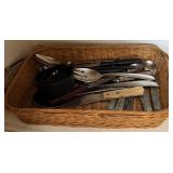 Basket With Silverware Basket With Silverware