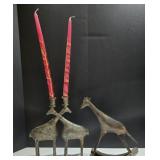 Double Giraffe Candle Holder & Rocking Giraffe Double Giraffe Candle Holder & Rocking Giraffe