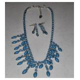 Blue Statement Necklace & Earrings Blue Statement Necklace & Earrings
