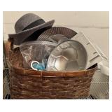Basket with Miscellaneous Items Basket with Miscellaneous Items